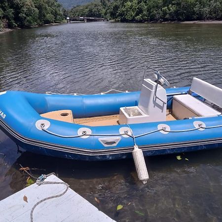 Casa A Beira Do Rio Jaguareguava Na Mata Atlantica Em Bertioga Sp Βίλα Εξωτερικό φωτογραφία