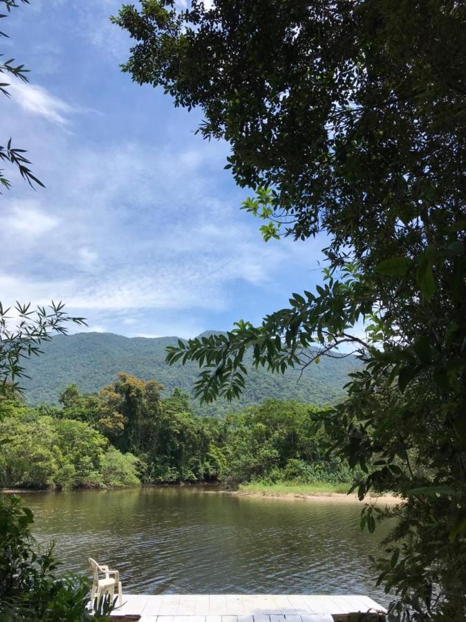 Casa A Beira Do Rio Jaguareguava Na Mata Atlantica Em Bertioga Sp Βίλα Εξωτερικό φωτογραφία